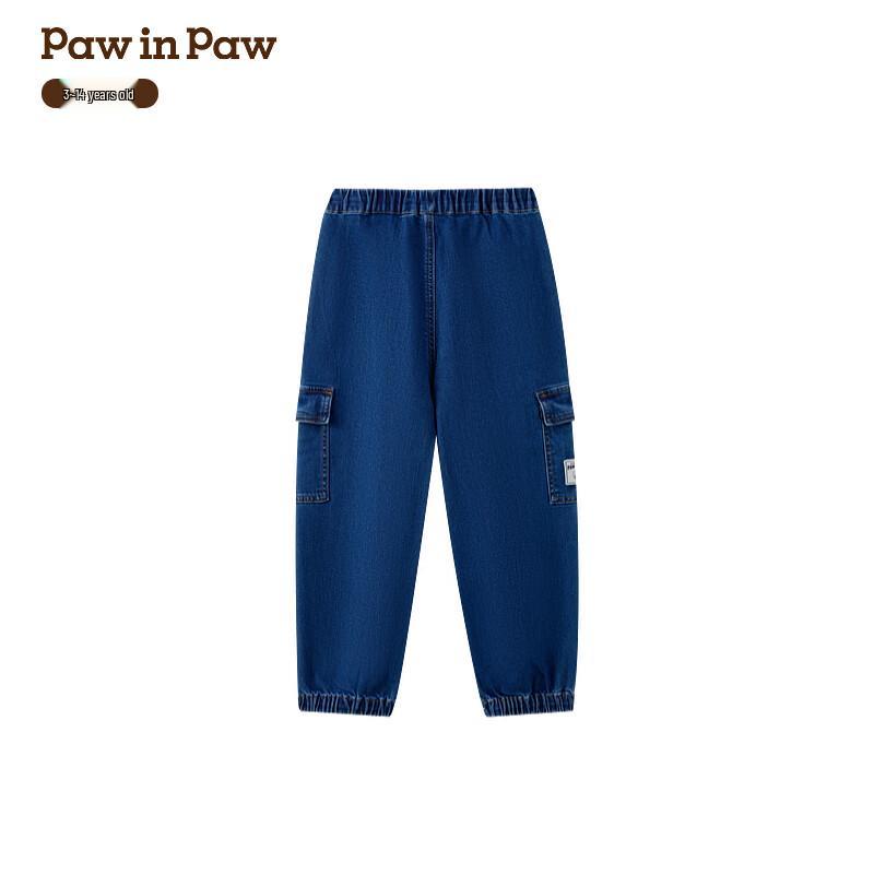 PawinPaw Boys Cartoon Bear Indigo Denim Pants 110
