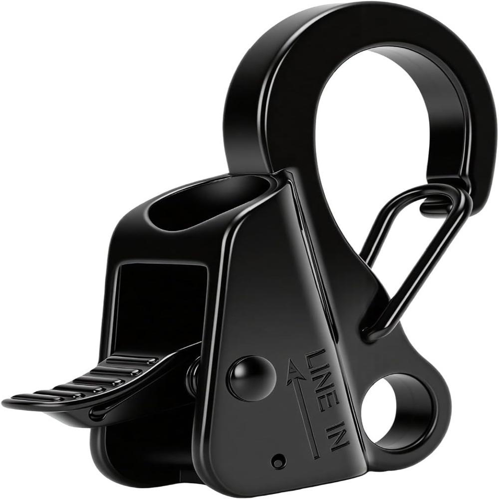Fits 1/4"-3/8" Rope Boat Anchor Sliding Hook Black Quick Release Anchor Clip  Boat Anchoring