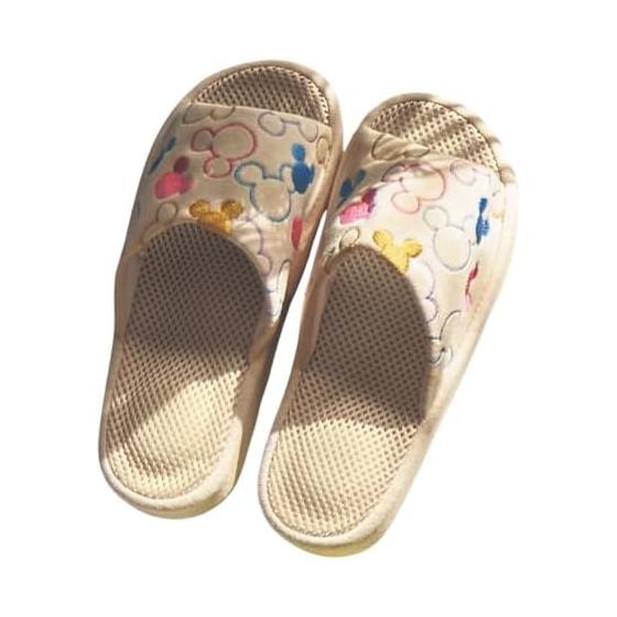 [Belle Maison] Disney Slippers Indoor Washable Comfort Mesh Slippers Mickey Motif (Colorful) M