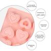 Eiswürfelform Silikon Lebensmittelqualität BPA-frei Flexibel Antihaft-Süßigkeiten Schokolade Kekse Form 9 Fächer Herz Muster Backform