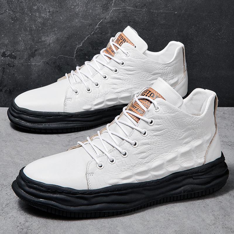 Fashion Italy Winter Boots Plus Velvet Boots High Quality High Top Men's Shoes Adult Boots Men's Business Leather Ankle Boots Snow Boots