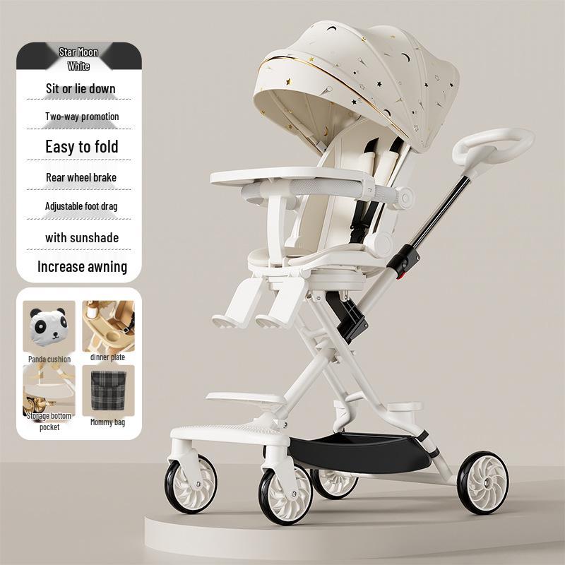 Baby Stroller: Lightweight, Reversible & Foldable Design