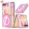 For Samsung Z Flip 8 For Magsafe Magnetic Clear Acrylic Phone Case For Samsung Galaxy Z Flip 8 Flip8 Zflip8 PC Shockproof Cover