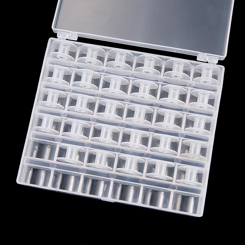 10-Grid/16-Grid/25-Grid/36-Grid/60-Grid Plastic Bobbin Storage Box for Sewing Machine Threads