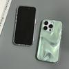Fashion Gradient Water Ripple Pattern Phone Case For iPhone 17 16 15 14 13 Pro Max Satin IMD TPU Back Cover