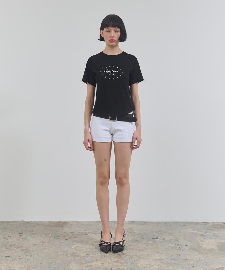 Eikyueikyuhauseukeulleob Circle House Raglan T-Shirt [Black]