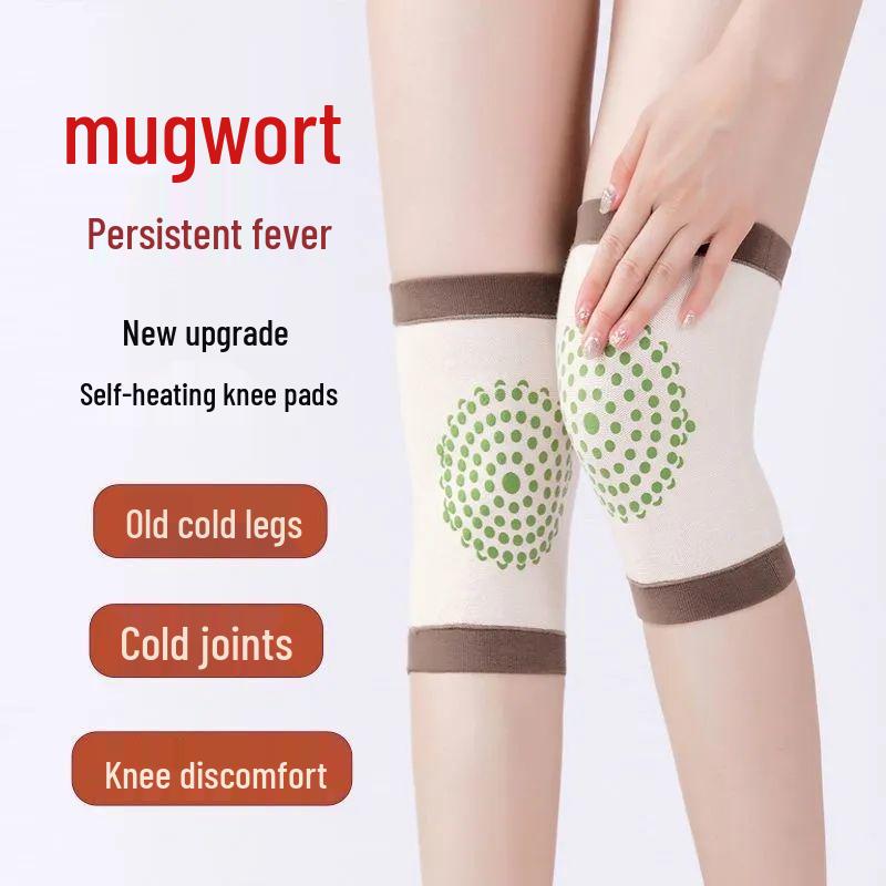 Beifuß Selbsterwärmende Kniebandagen für Wärme und Gelenkschmerzlinderung - Rutschfest Kälteschutz für Männer und Frauen