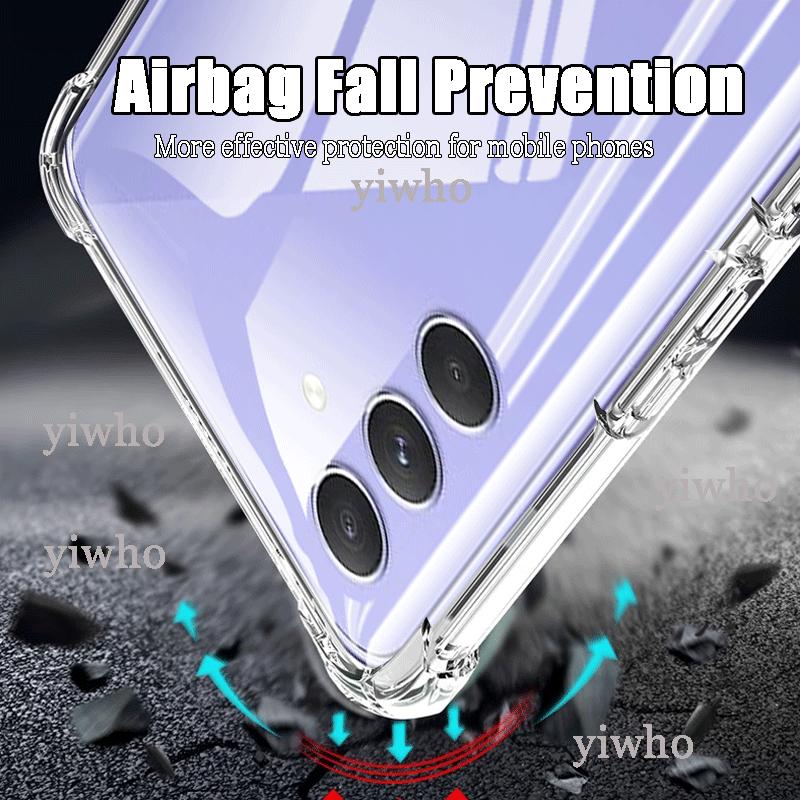 Luksusowe Przezroczyste Miękkie Silikonowe Etui na Samsung Galaxy A54 Wstrząsoodporne Przezroczyste 6.4" SM-A546 A 54 5g Etui na Telefon Komórkowy Tylna Pokrywa