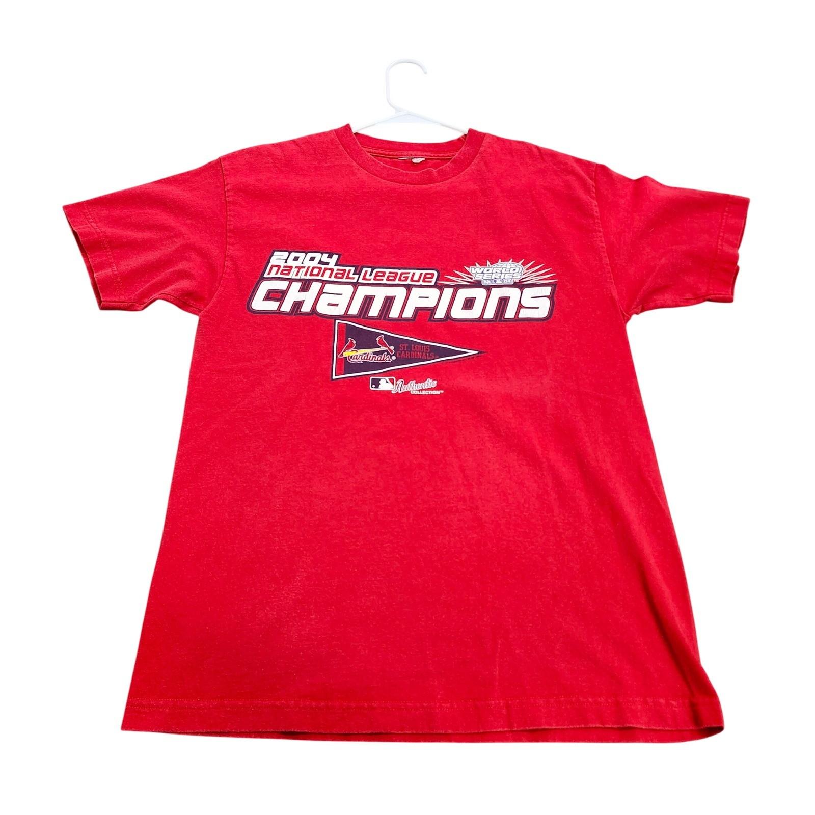 St Louis Cardinals 2004 National League Champions Red MLB Authentic M Unisex T-Shirt M
