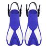 Adjustable Open-Heel Swim Fins Kids Size 24-36 TPR PP POM Short Frog Snorkeling Diving Gear