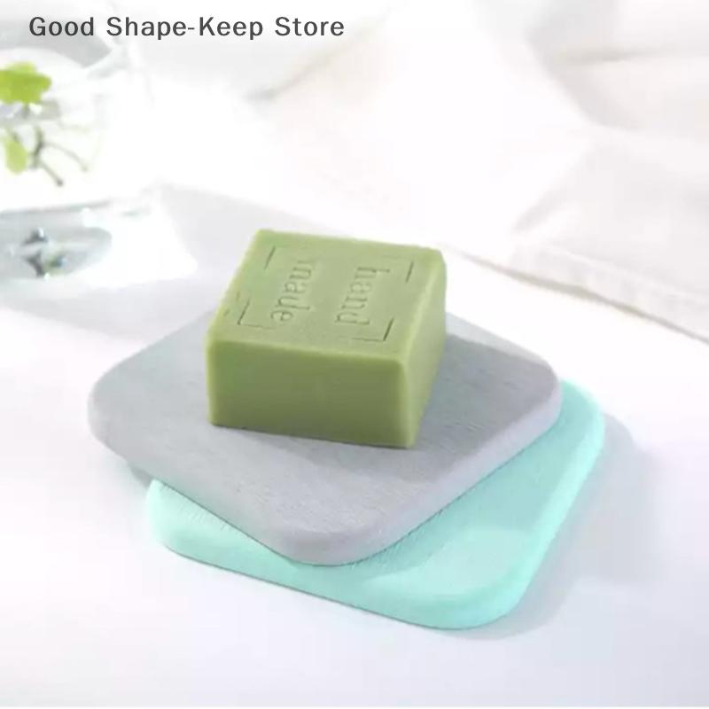 Solid Color Round Square Diatomaceous Earth Mats Toiletries Coasters Simple Absorbent Non-slip Cup Home And Decoration Kitchen