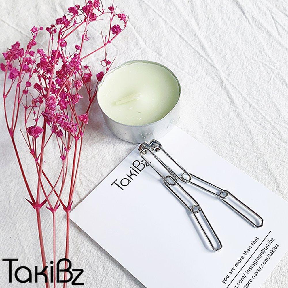 [Takibz] Clipping Drop Earrings