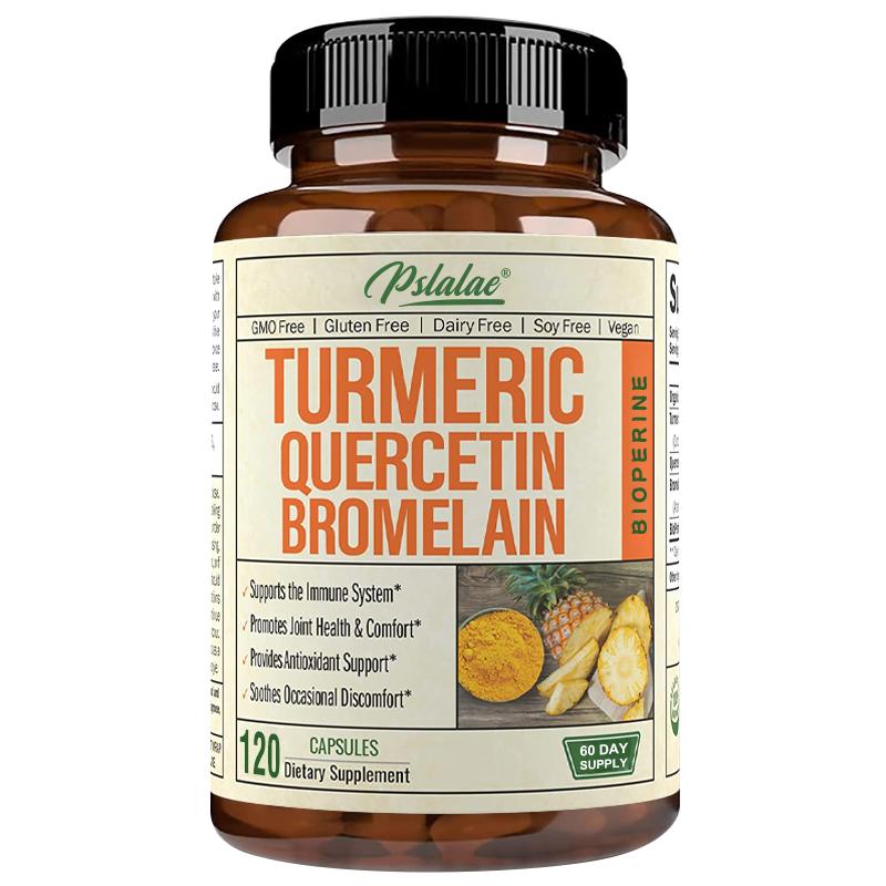 

Pslalae Organic Turmeric and Piperine Blend Capsules, 120 Capsules, Dietary Supplement, Suitable for Adults 120