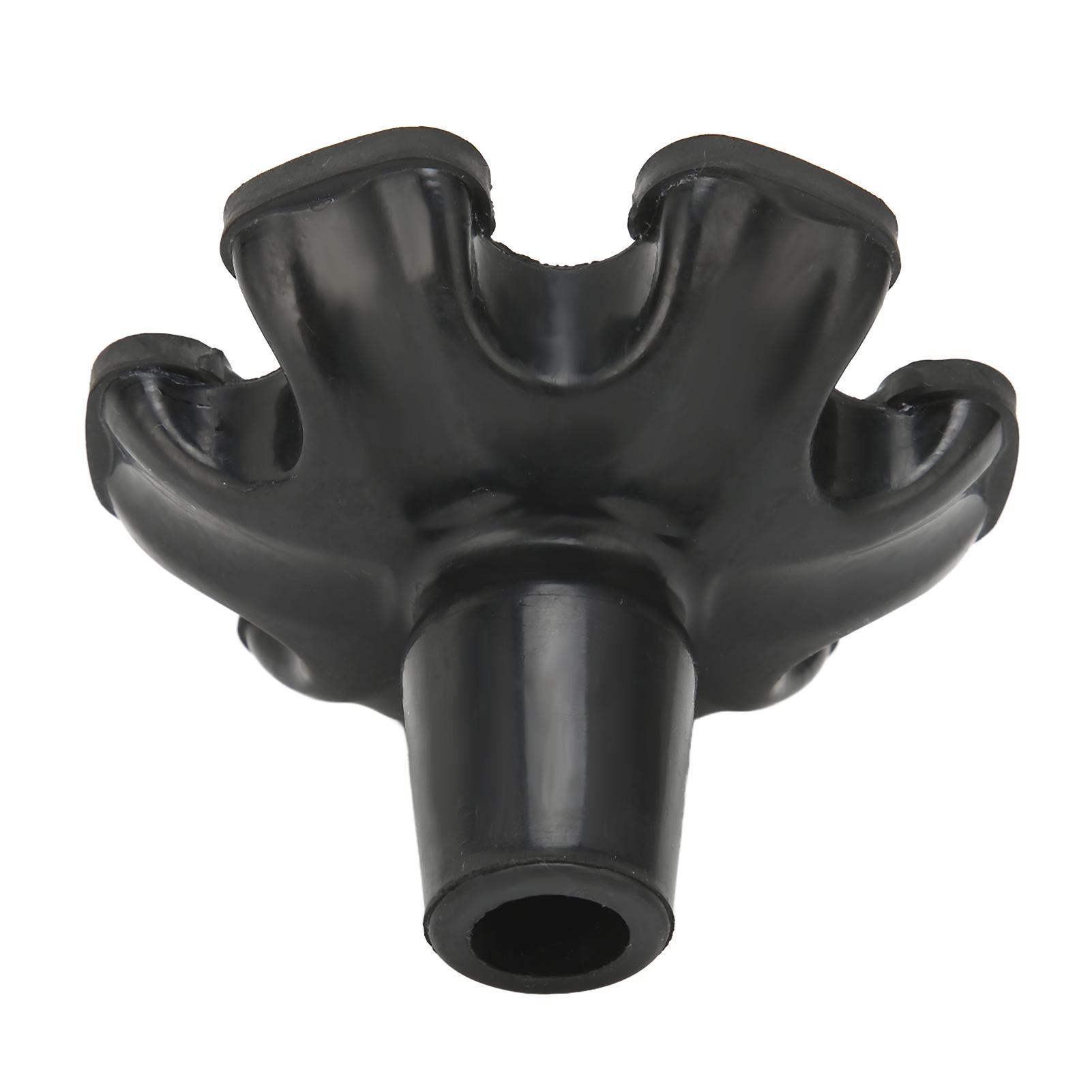 

Cane Tips 6 Pillar Design Nonslip Rubber 19mm Crutch Tips with for Walking Stick Shooting Stick