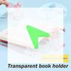 2/3 Peças Clipe de Livro de Plástico Transparente Com Suporte Auxílio de Leitura Clipe de Livro Fixo Marcador de Página Papelaria Material Escolar