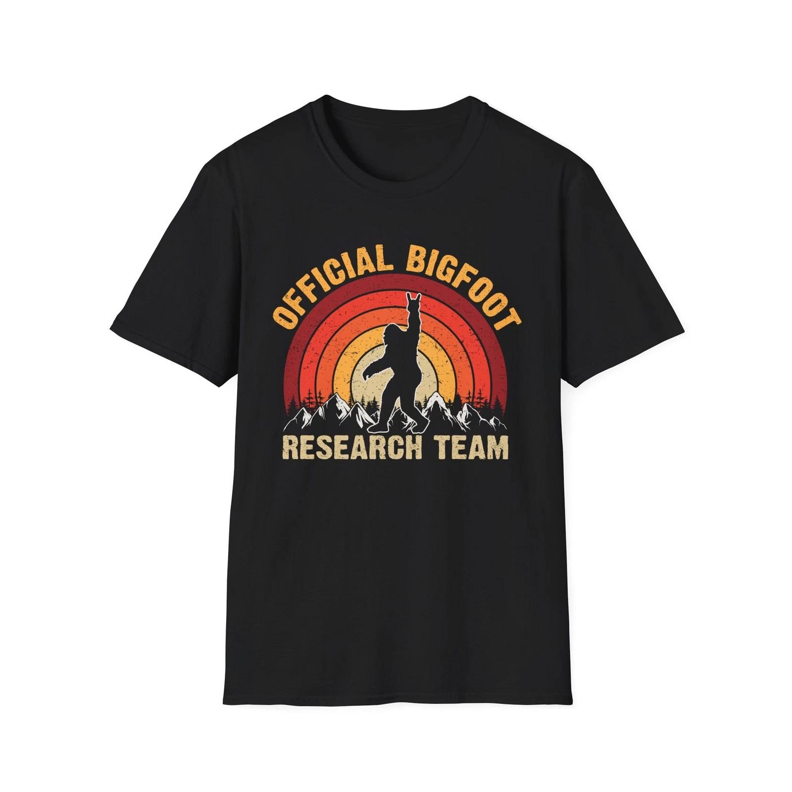 Official Bigfoot Research Team, Funny Sasquatch Hiking Camping T Shirt Gift Him S