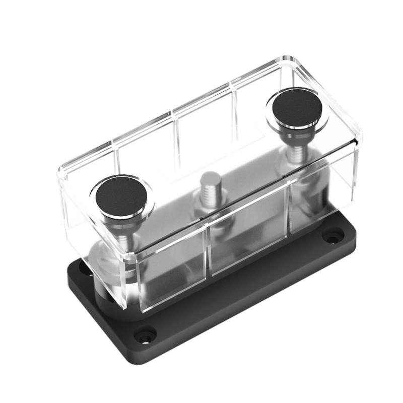 3/8" 3 Stud Power Distribution Block,Bus Bar with Cover ,High Current Wiring Stud for Marine Boats Automobiles