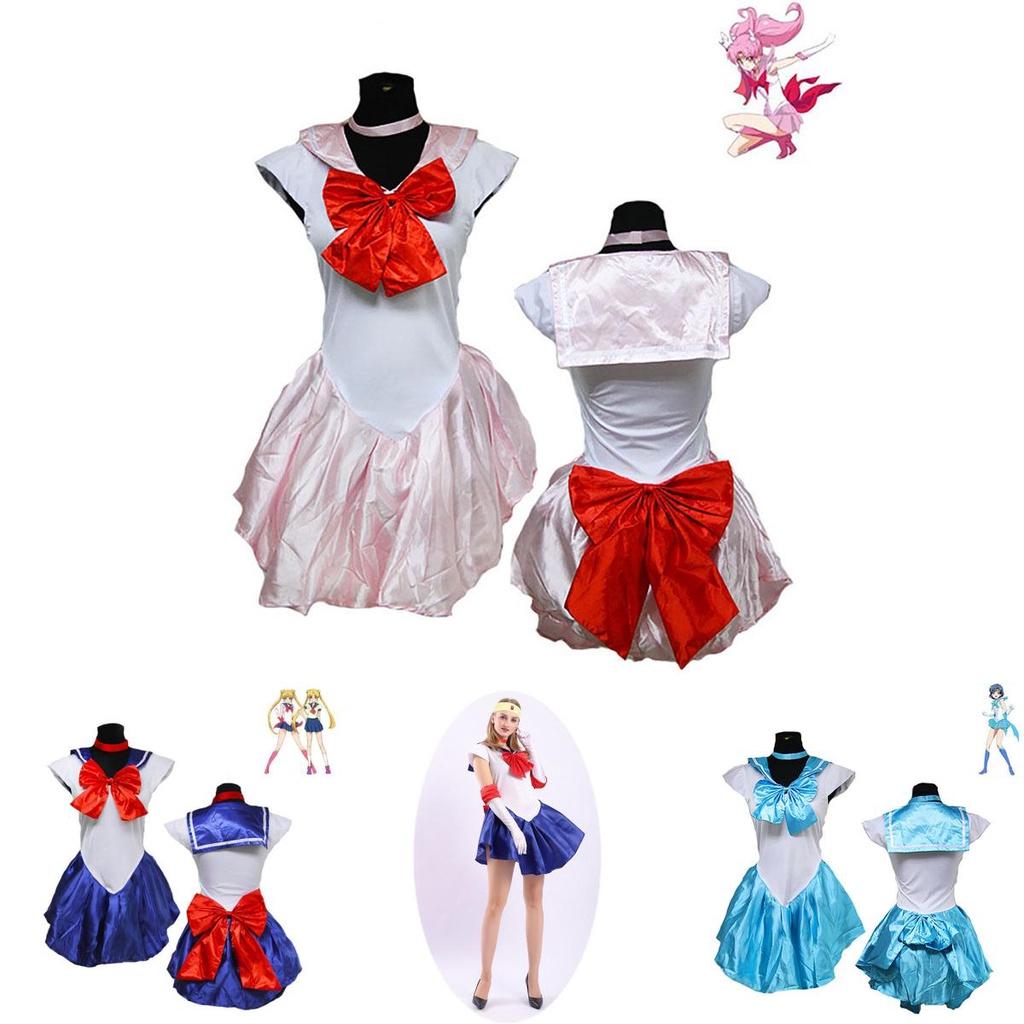 Oszałamiająca sukienka w stylu Sailor Moon z wykwintnym wykonaniem na Halloween Cosplay