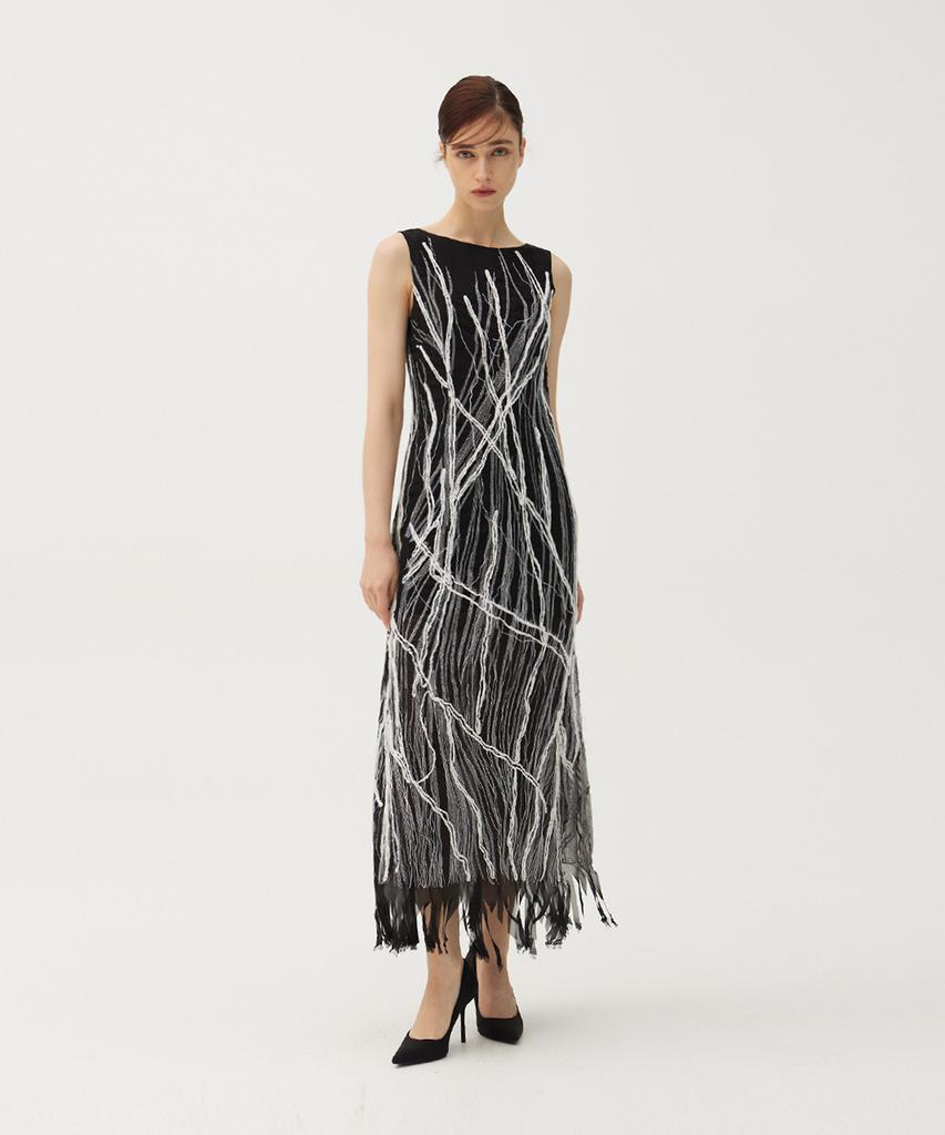 Meuameu Doodle Chiffon Dress