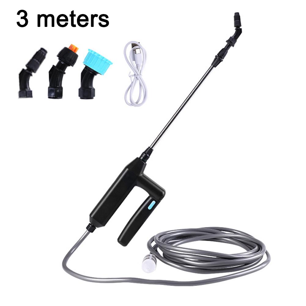 

Electric Plant Sprayer Garden Sprayer with 8M 5M 3M Hose 3 nozzles Portable Battery Powered Watering Wand Yard Lawn Weeds Plants