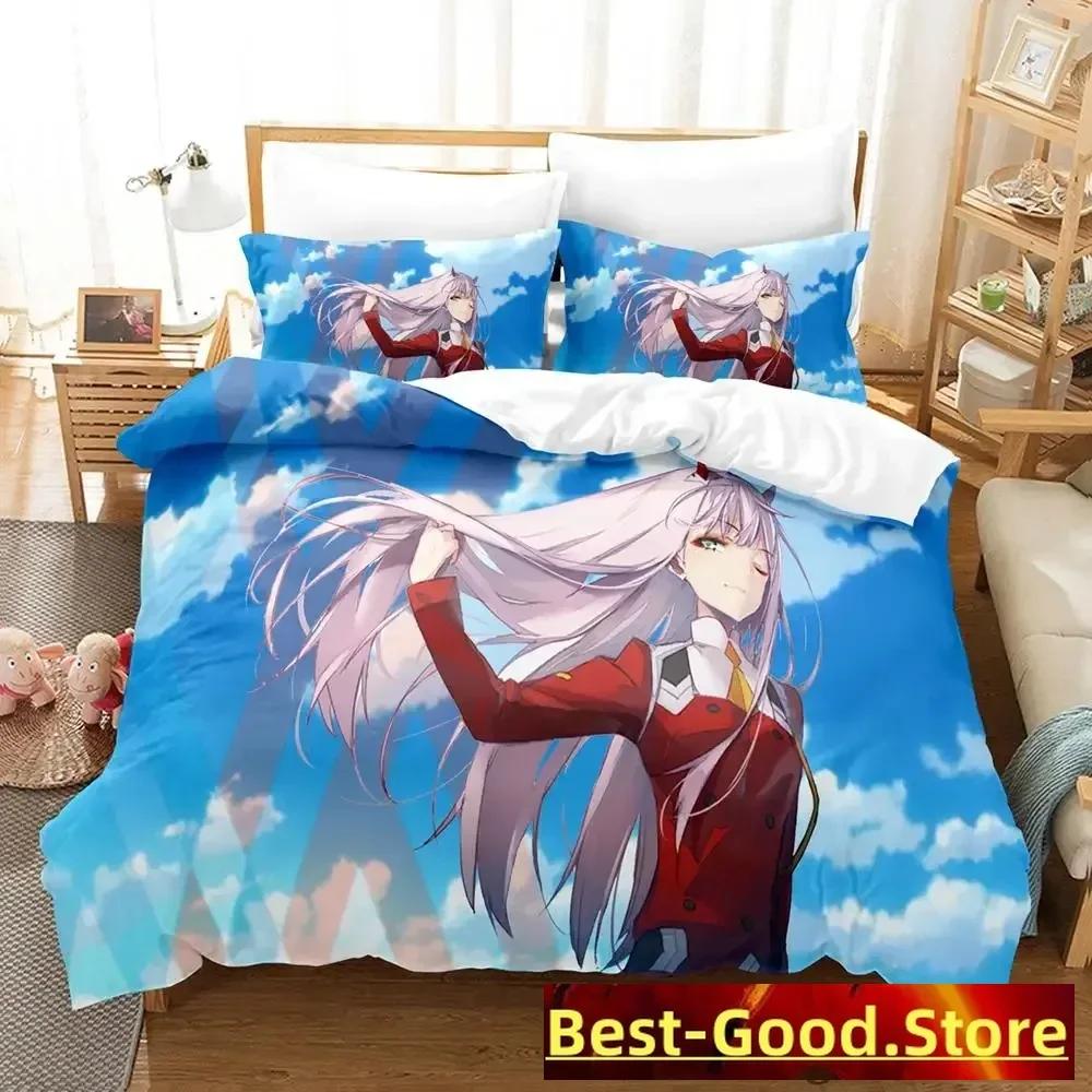 Kawaii  Bedding Set Single Twin Full Queen King Size Bed Set Aldult Kid Bedroom Duvetcover Sets Anime