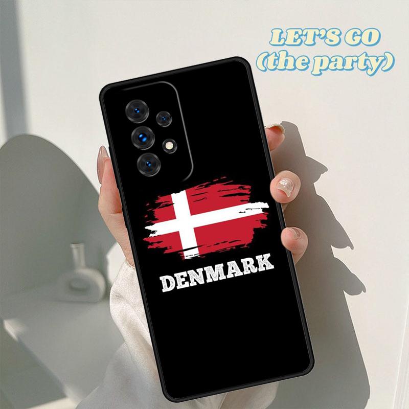 Dänemark Flagge Handyhülle Für Samsung Galaxy A42 A31 A40 A51 A71 A32 A80 A91 A52 A72 A73 A20e A21S A50 A70 A11 A12 Hülle