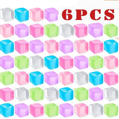 

6/12/24/48PCS Transparent Ice Cube Pinch Music Super Soft Stress Relieving Jelly Comfortable Touch Strong Squeezing Toy Gift ONE SIZE