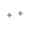 Exquisite 14K Gold-Plated S925 Four-Leaf Clover Stud Earrings with Fresh Flower Design