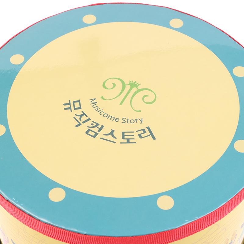 8 Inch Floor Drum With 2 Drum Mallets Preschool Toys Beat Instrument Ground Drum Percussion For Kids Christmas Birthday Gift