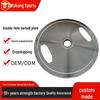 Electroplated Two-Hole Steel Barbell Plates for Home & Commercial Weightlifting.