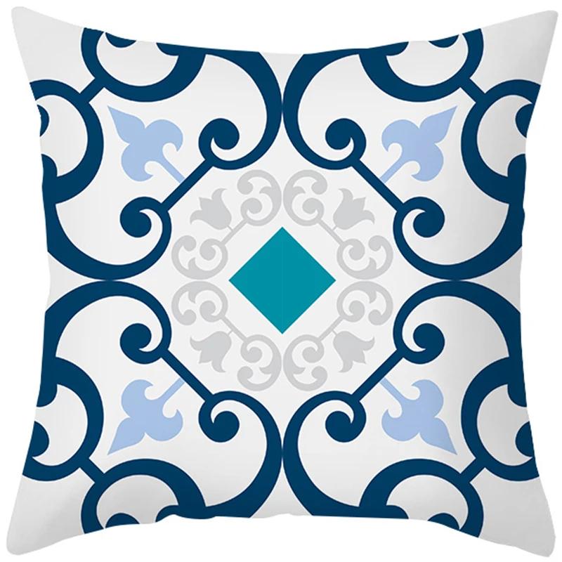 Peach Skin Hug Pillowcase Nordic Simple Color Pattern Sofa Cushion Cover Office Cushion Pillow Case To Customize