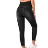 Jeans Skinny Premaman a Vita Alta - Autunno/Inverno, Supporto per la Pancia, Vestibilità Comoda, Modellante, Lunghezza Nove Punti, Apertura della Gamba Stretta
