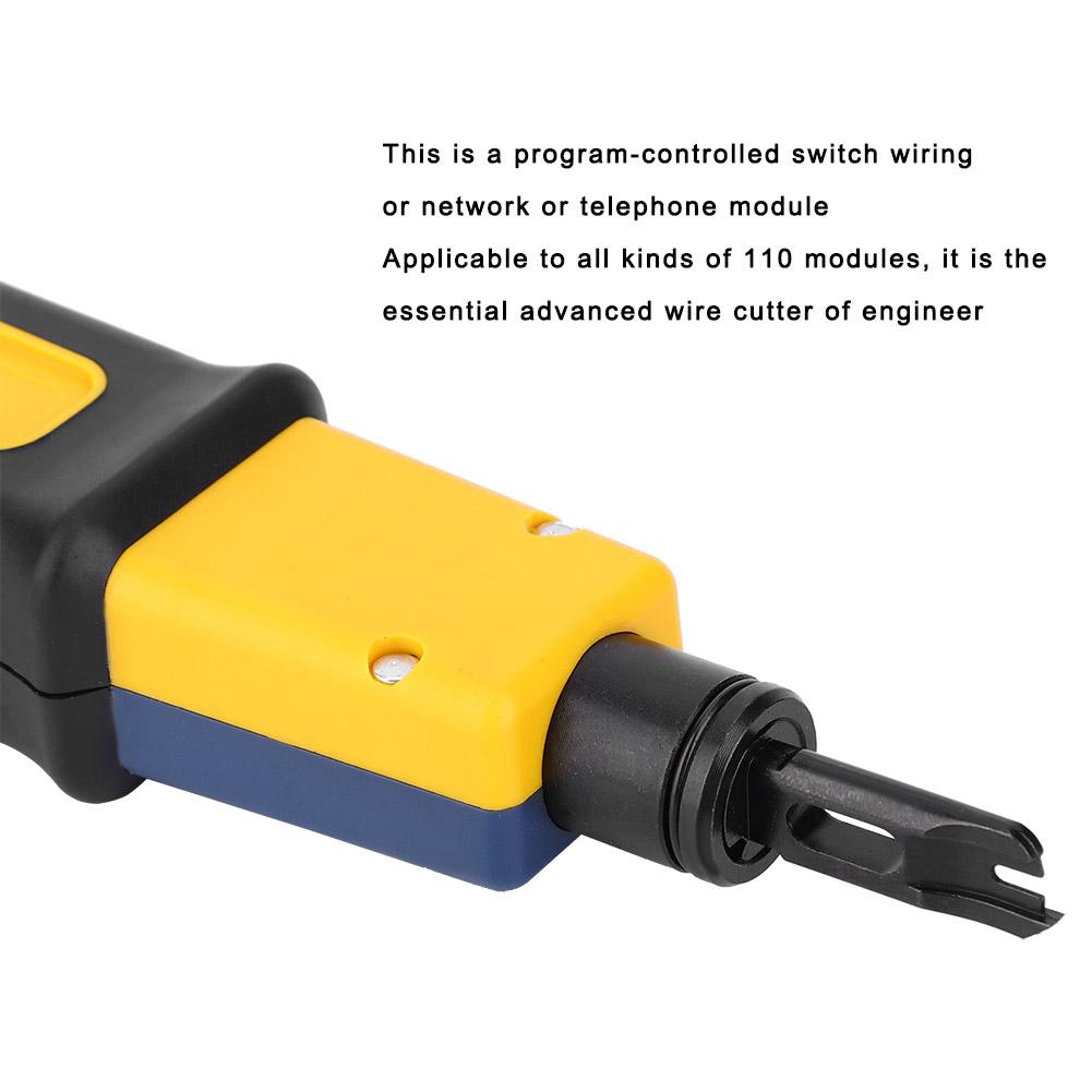 Punch Down Tool Steel Plastic Handle Wire Cutter Crimping Electrical Equipment Supplies