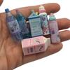 Kawaii Milk Bottle Shape Pencil Topper 3D Drinks Miniature for Children Study Charms Doll House Accessories