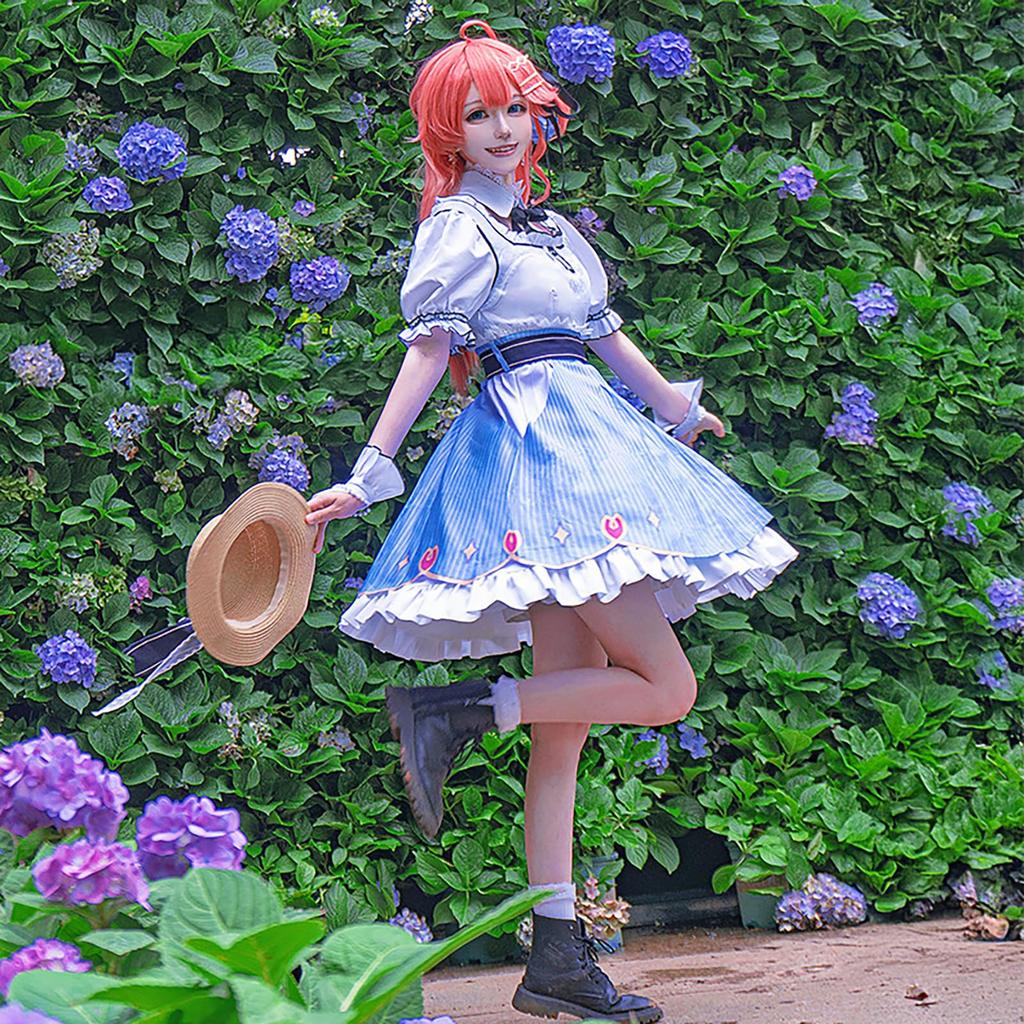 [Milky Time] Hololive Sakura Miko Cosplay One-Piece Vtuber New Costume Birthday (M)