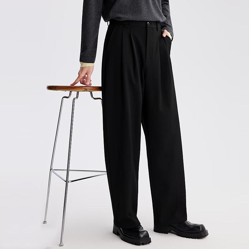 Lilanz Men s Young Commuter Loose Wide-Leg Casual Pants 33 (175/84A)