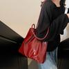 Nuevo Bolso Tote de Moda para Mujer de Gran Capacidad, Bolso Balde Elegante de Color Sólido, Bolso Suave para Desplazamientos, Bolsos de Hombro de PU a la Moda para Señoras