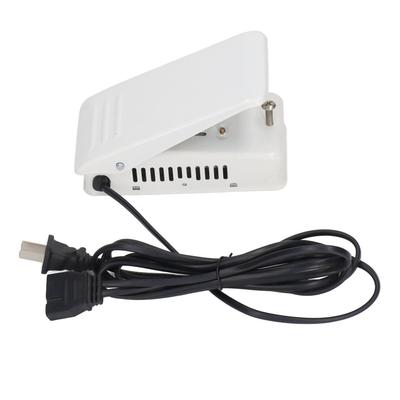 Nähmaschinen-Fußpedal, 2,5 A, Edelstahl, rutschfest, Ersatz-Fußpedal für den Haushalt, Weiß