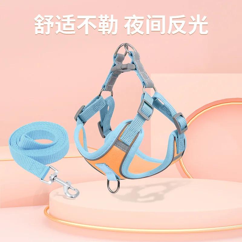 

Pet Out Dog Chest Strap Pet Clothes Walking Dog Leash Half Pack Cat Leash S