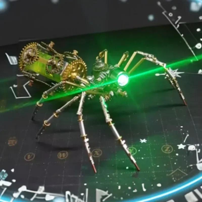 Kit de Modelo de Aranha Mecânica DIY Metal Puzzles 3D Insetos Cyberpunk Montagem Criativa Artesanal Puzzles de Metal