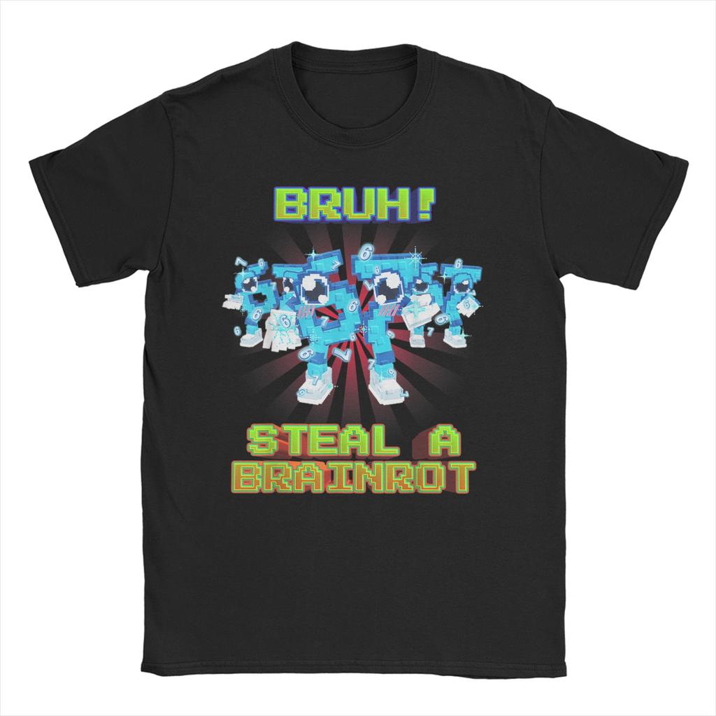 Men Women TShirt Steal a Brainrot Six Seven 67 Italian Brainrot Gaming  Funny Cotton Tees Short Sleeve  T Shirts Tops Big Size