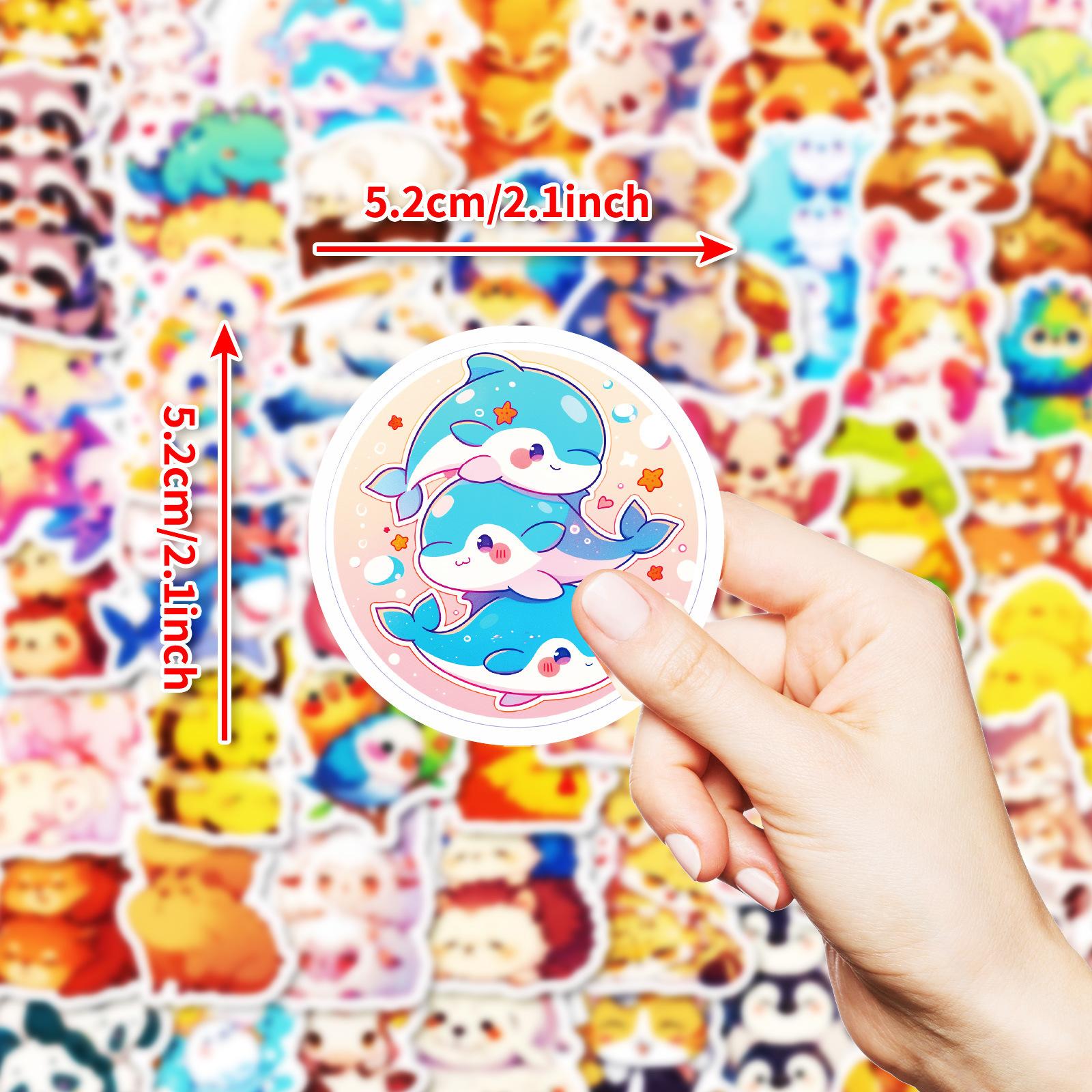 

50 Креативных и Интересных Наклеек для Складывания Животных для Детских Игрушек-Наград, Декоративные Наклейки