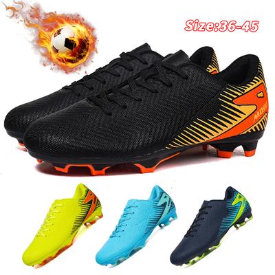 Männer Fußball Stiefel Lange Spikes Hohe Knöchel Fußball Schuhe FG Outdoor Gras Stollen Fußball Stiefel Training Sport Fußball Schuhe