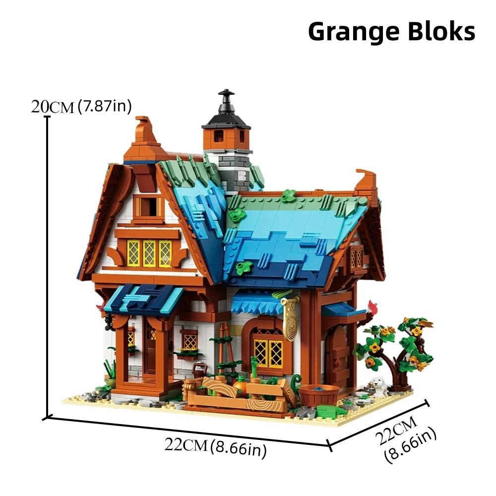 

Европейская средневековая архитектура Микро-блоки Игрушки Идеально для детских фестивальных подарков Изысканное архитектурное искусство с DIY сборкой