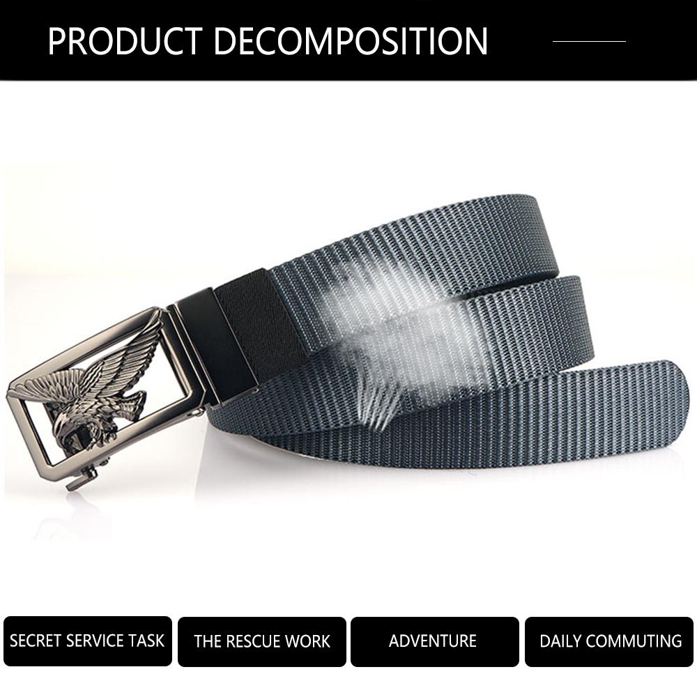 TUSHI New Tactical Belt for Men Tight Thick Nylon Casual Belt Alloy Ratchet Automatic Buckle Golf EDC Outdoor Military Belt Male