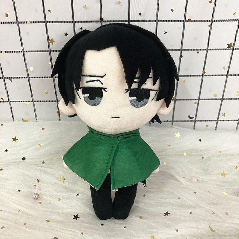 Jucărie de pluș adorabilă Levi Ackerman din Attack On Titan, pernă moale umplută pentru copii