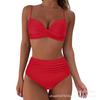 New Women's Vintage Bikini Cross Split Swimsuit Piece Swimsuit