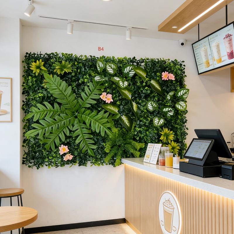 Artificial Green Plant Wall for Office and Home Decor