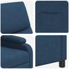Massage Relax Chair Blue Fabric
