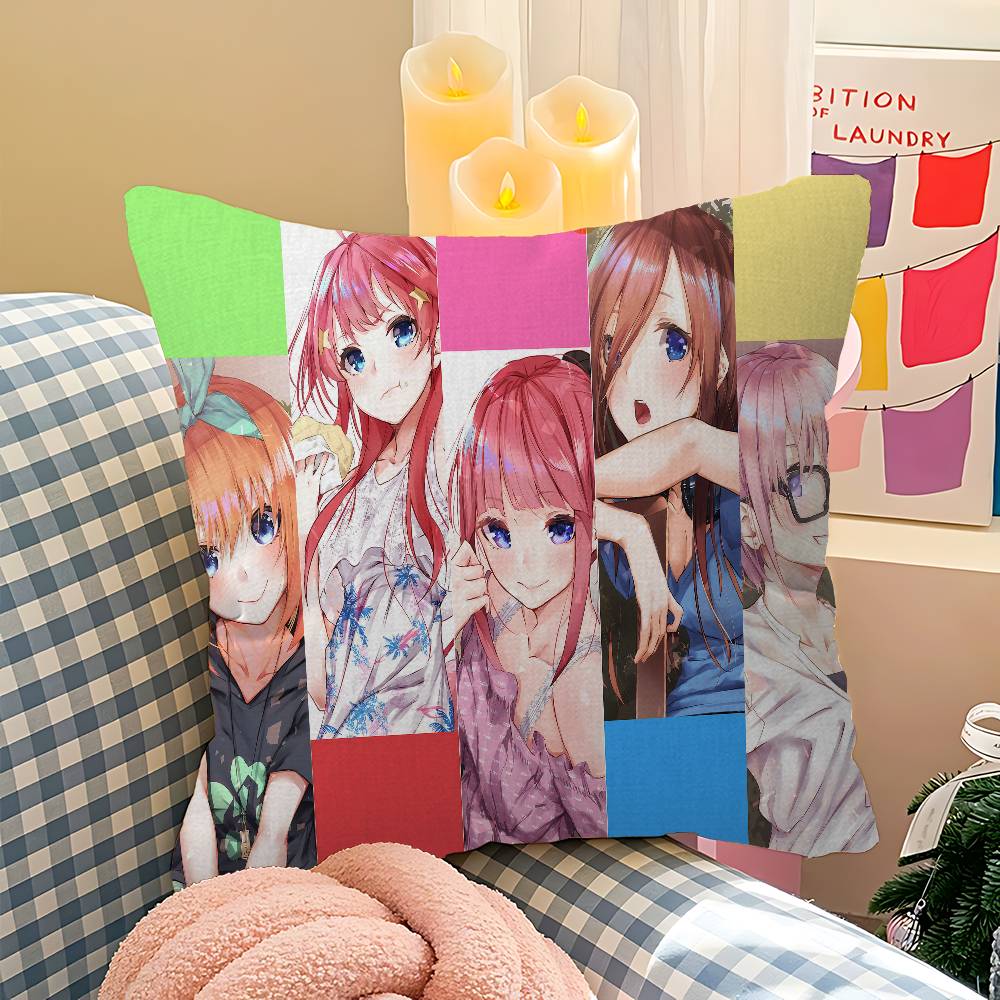 Anime The Q-Quintessential Q-Quintuplets Pillow Anime Pillow Sofa Bed Head Pillow Cover Cushion Cover 45X45 Cm Fashion